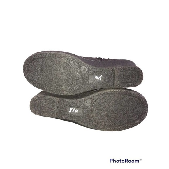 GAP Charcoal Faux Suede And Fur Wedge Boots Women’s Size 9 - Picture 14 of 14